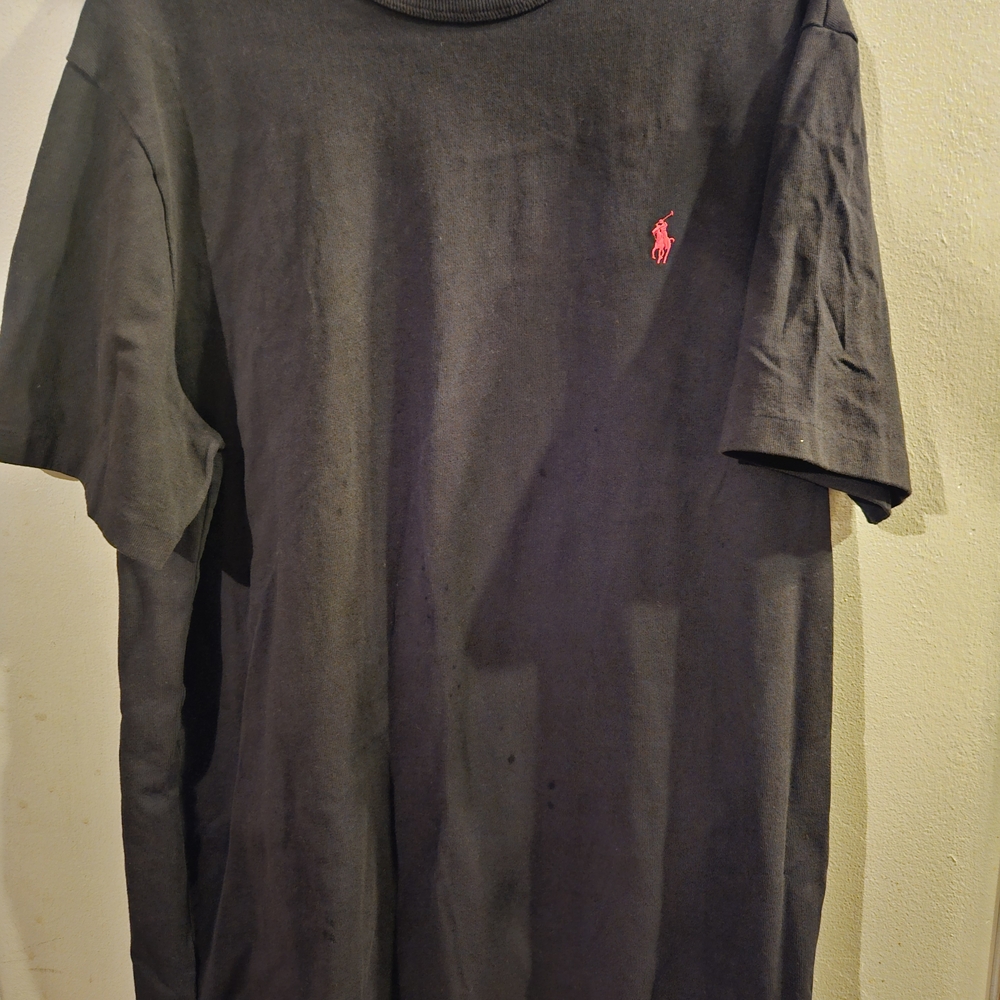 Polo by Ralph Lauren Black T-Shirt with Red Logo